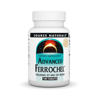 Thumbnail for Source Naturals Advanced Ferrochel, Dietary Supplement Yielding 27 mg of Iron - 180 Tablets