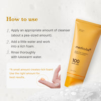 Thumbnail for medicube Kojic Acid Turmeric Whip Cleanser | Daily Facial Cleanser for Brightening, Balancing Skin Tone & Texture | Fade Appearance of Uneven Patches & Ideal for Use After Spot Care | Korean Skincare