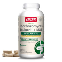 Thumbnail for Jarrow Formulas Saccharomyces Boulardii + MOS Probiotics for Digestive Health and Intestinal Tract Support - 5 Billion CFU Per Serving - 90 Delayed Release Caps - Probiotic + Prebiotic - 90 Servings
