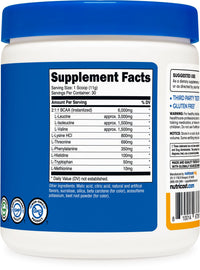 Thumbnail for Nutricost EAA Powder 30 Servings (Peach Mango) - Essential Amino Acids - Non-GMO, Gluten Free, Vegetarian Friendly