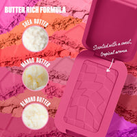 Thumbnail for NYX PROFESSIONAL MAKEUP Buttermelt Powder Blush, Fade and Transfer-Resistant Blush, Up to 12HR Make Up Wear, Vegan Formula - Butta With Time