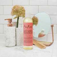 Thumbnail for Shea Moisture Coconut & Hibiscus Massage Oil and Body Oil for Dry Skin, Bath Oil with Coconut Oil and Vitamin E Oil for Skin, 8 oz