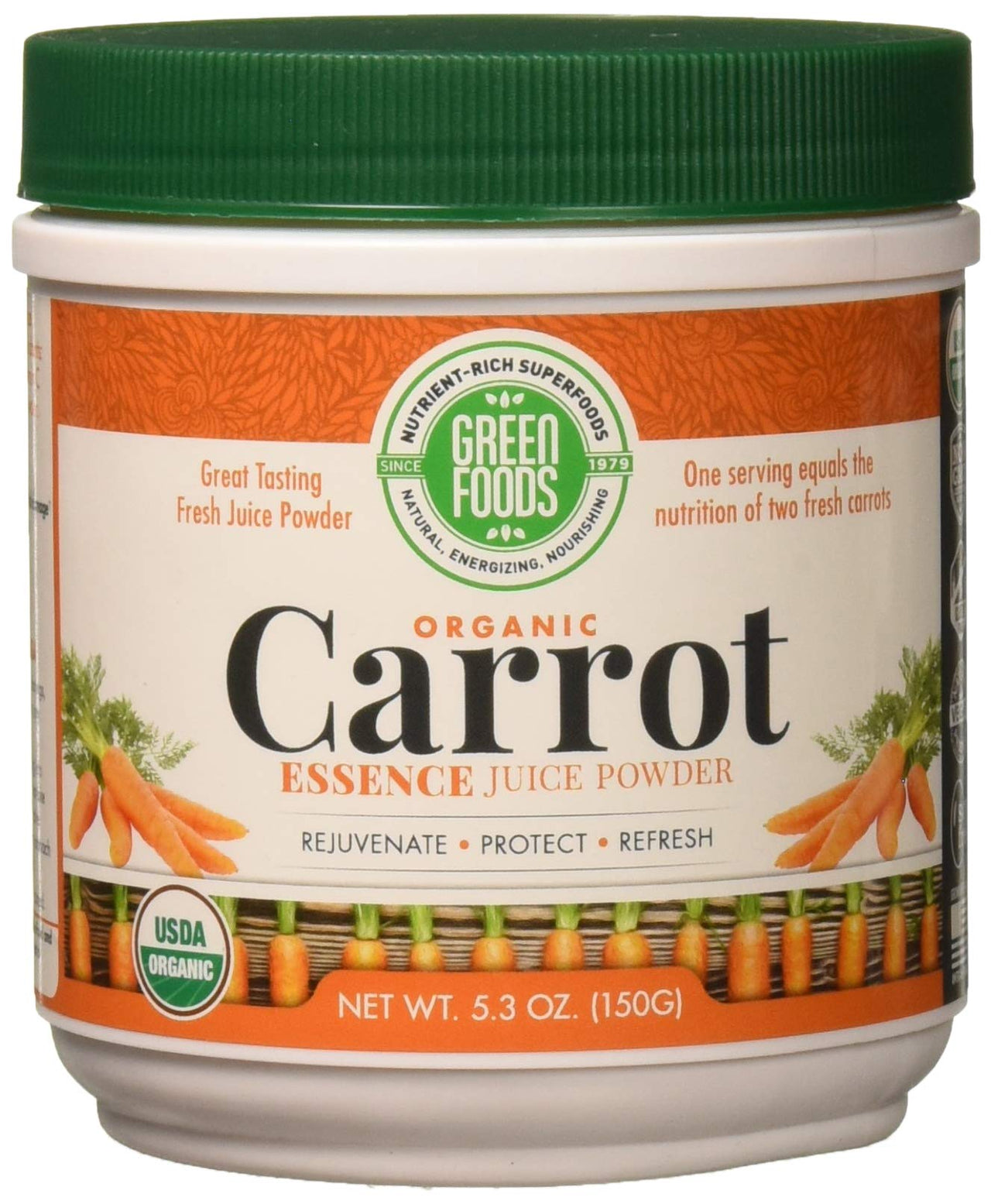 GREEN FOODS Organic Carrot Essence, 6.8 OZ
