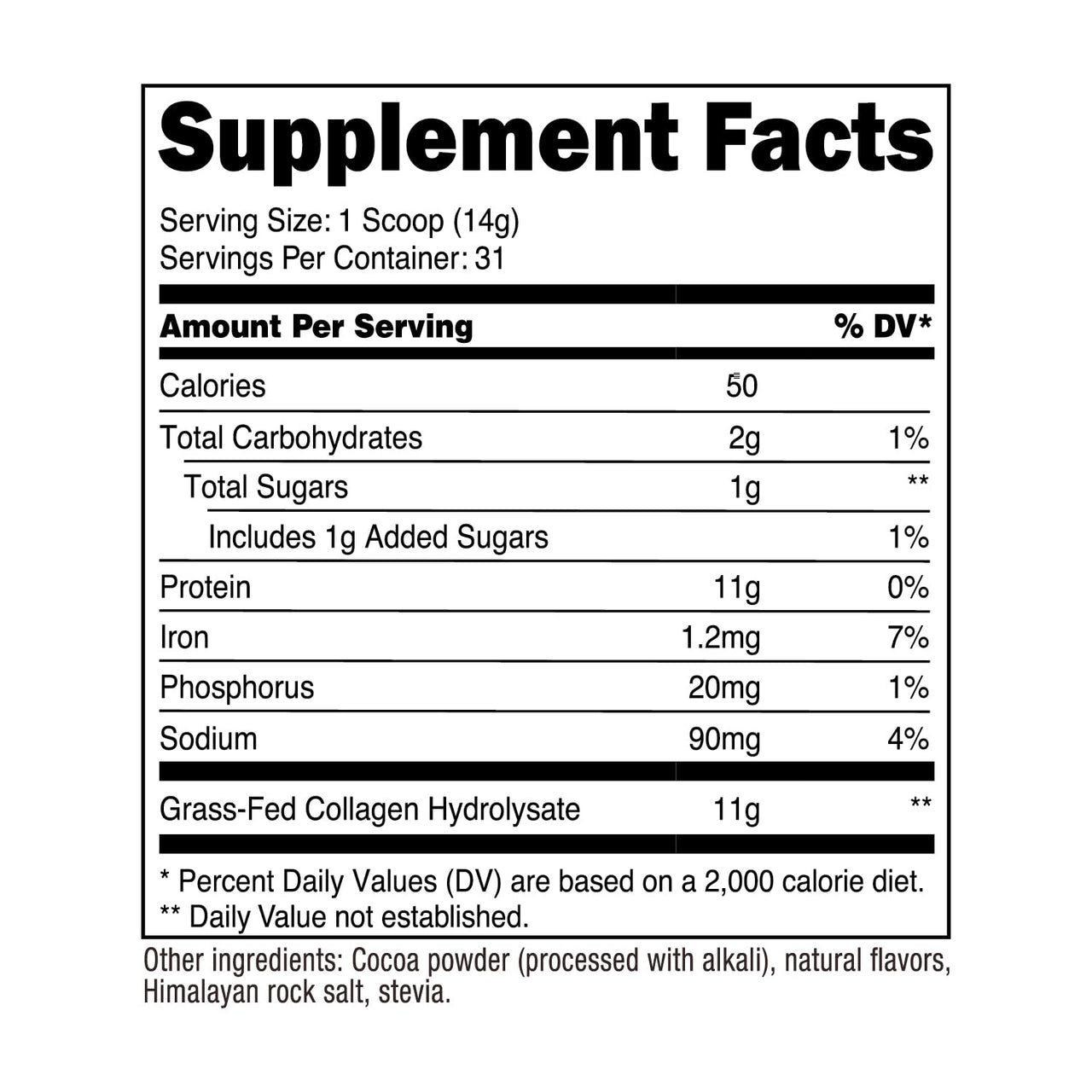 Nutricost Collagen Peptides Powder 1LB (454 G) (Chocolate) - Grass Fed Bovine Collagen Hydrolysate