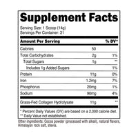 Thumbnail for Nutricost Collagen Peptides Powder 1LB (454 G) (Chocolate) - Grass Fed Bovine Collagen Hydrolysate