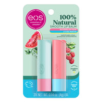 Thumbnail for eos 100% Natural Lip Balm Sticks - Watermelon Frosé and Lychee Martini, All-Day Moisture, Dermatologist Recommended, All Natural Lip Balm, 0.14 oz, 2-Pack