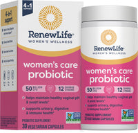 Thumbnail for Renew Life Women's Probiotic Capsules, 50 Billion CFU Guaranteed, Supports pH Balance, Vaginal, Urinary, Digestive and Immune Health(2), L. Rhamnosus GG, Dairy, Soy and Gluten-Free, 30 Count