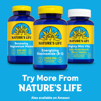 Thumbnail for Nature's Life Energizing Niacinamide, Vitamin B3 1000mg - High Potency, No Flush Niacin Supplement - Nerve Function, Energy and Metabolism Support - 60-Day Guarantee - 100 Servings, 100 Tablets