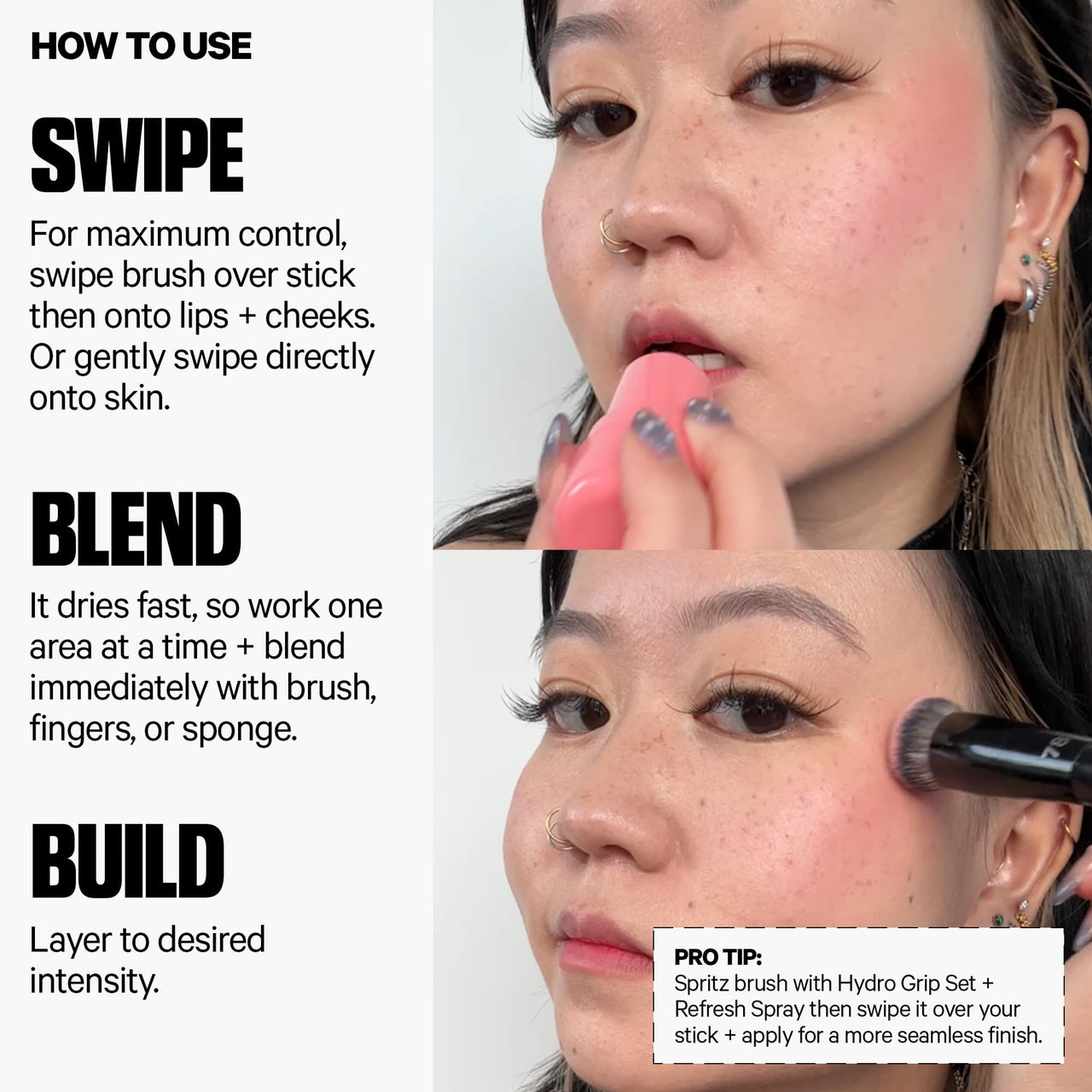 Milk Makeup Cooling Water Jelly Tint – Long-Lasting Sheer Lip + Cheek Stain with Firming Vegan Collagen + Hydrating Aloe – Transfer Proof, Buildable Lip Tint + Blush – Splash (Berry), 0.17 oz