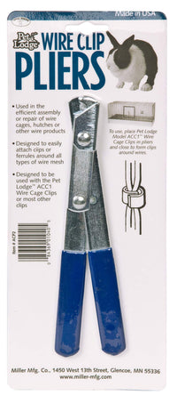 Thumbnail for Pet Lodge® Wire Clip Pliers | Specialty Pliers Designed for Ferrule Type Wire Clips | Wire Cage Clip Pliers