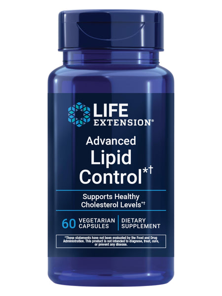 Life Extension Advanced Lipid Control, amla Extract, Indian Gooseberry, Heart Health, endothelial Health, Vegetarian, Gluten-Free, 60 Capsules