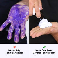 Thumbnail for COLOR WOW Color Control Purple Toning + Styling Foam – Instantly rids Blonde & Gray hair of brassy, yellow tones, Alcohol free, crunch free styling