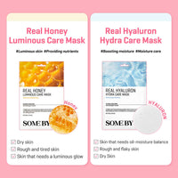 Thumbnail for SOME BY MI Real Vitamin Brightening Care Mask - Pack of 10 - Made from Vitamin for Dull-Looking Skin - Daily Vegan Korean Sheet Mask for Skin Brightening and Moistuizing - Korean Skin Care