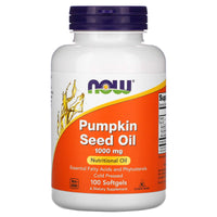 Thumbnail for Now Foods Pumpkin Seed Oil 1000mg Soft-gels, 200-Count (100X2)