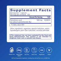 Thumbnail for Pure Encapsulations Pantothenic Acid | Hypoallergenic Supplement Supports Cellular Energy Production, Adrenal and Cardiovascular Health* | 120 Capsules