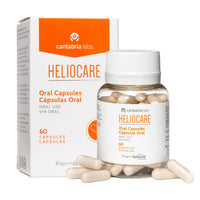 Thumbnail for CANTABRIA LABS Heliocare Dietary Supplement: 240mg Polypodium Leucotomos Extract Pills - Antioxidant Rich Formula with Fernblock and PLE Technology - 60 Veggie Capsules
