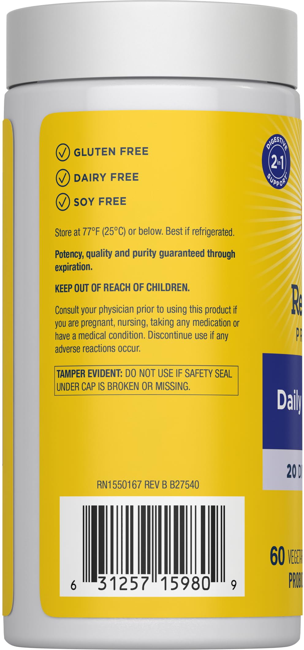 Renew Life Daily Balance Probiotic, 60 CT