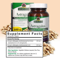 Thumbnail for Nature's Answer Astragalus Root Extract 60 VCaps