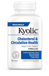 Thumbnail for Kyolic Aged Garlic Extract Formula 150, Cholesterol & Circulation Health*, 90 softgels