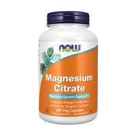 Thumbnail for NOW Foods Supplements, Magnesium Citrate, Enzyme Function*, Nervous System Support*, 240 Veg Capsules