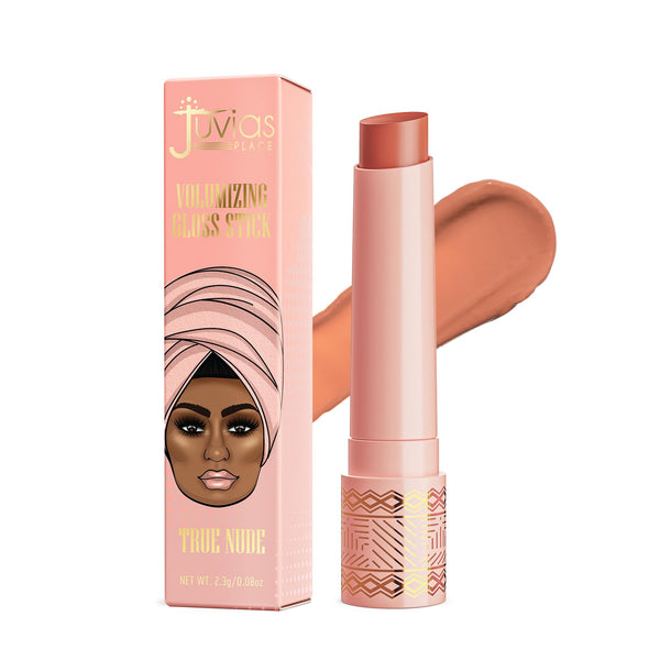 Juvia's Place Volumizing Gloss Sticks True Nude - Shiny Luscious Lips with Nourshing Hydration, Plumping, Lip Plumper, Plumping Lip Balm, Hydrating Lip Gloss