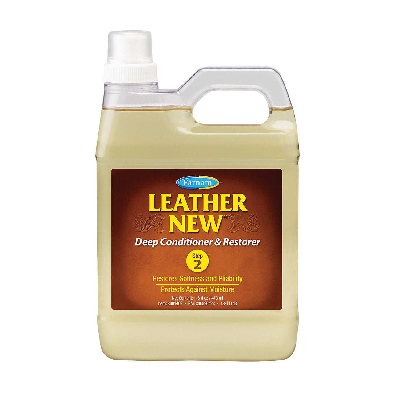 Farnam Leather New Deep-Cleaning Conditioner and Restorer for Saddles and Leather, 16 Ounces