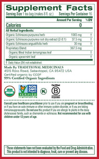Thumbnail for Traditional Medicinals Organic Echinacea Plus Seasonal Tea (Pack of 1), Promotes Immune Function, 16 Tea Bags