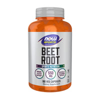 Thumbnail for NOW Foods Sports, Beet Root Veg, Sports Nutrition, Immune System Support*, 550 MG, Naturally Occurring Nitrates, 180 Veg Capsules