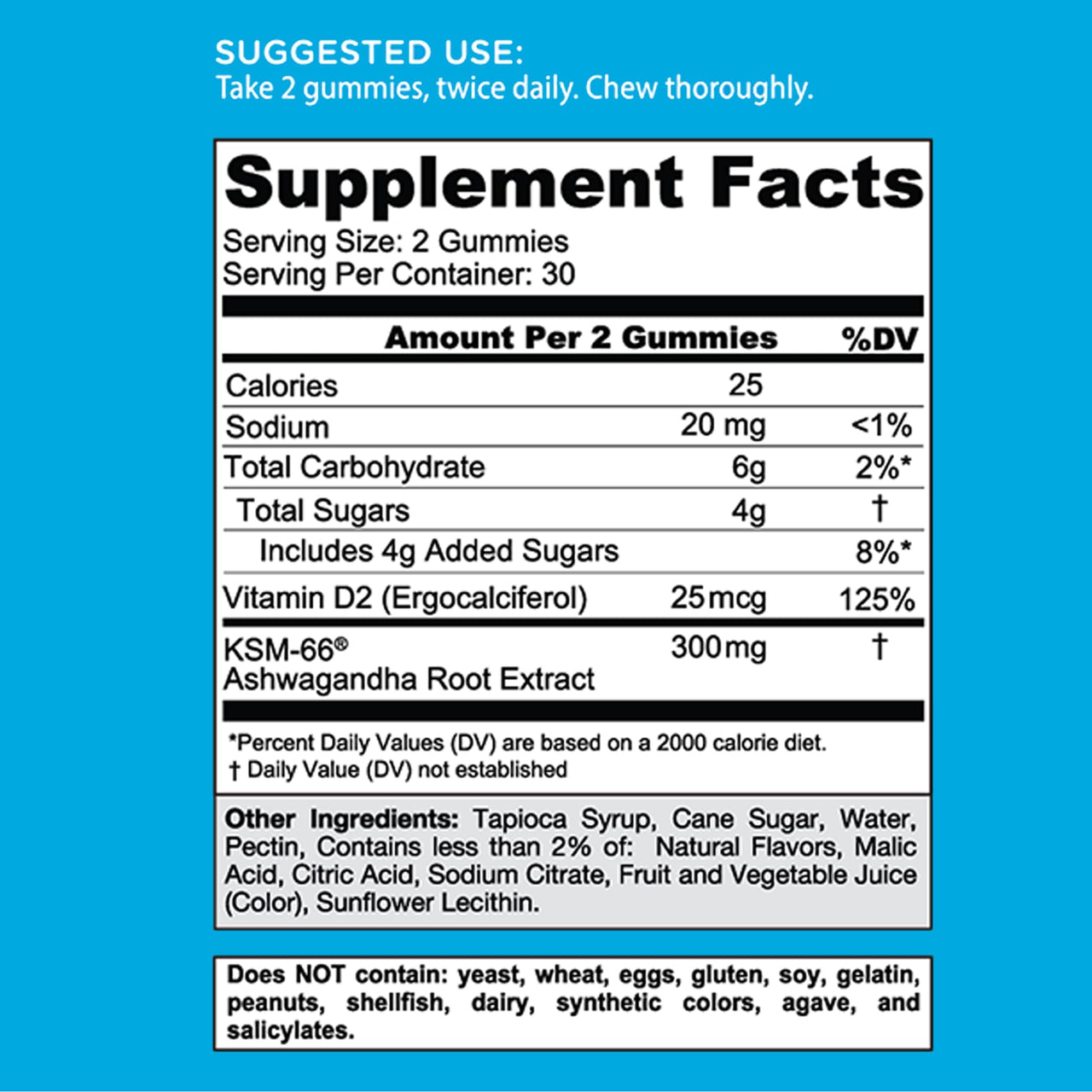 Goli Ashwagandha Gummies with KSM-66 and Vitamin D - Premium Root Extract - Vegan, Non-GMO - Mixed Berry Flavor - 60 Count (3-Pack, 180 Total)