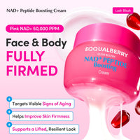 Thumbnail for EQQUALBERRY NAD+ Peptide Boosting Cream – NAD+ 5% & 13 Peptides Anti-Aging Korean Skincare Face & Body Cream | Firming & Lifting Pink Neck Cream for Sagging Skin (1.69 fl.oz / 50ml)