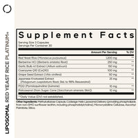 Thumbnail for Codeage Liposomal Red Yeast Rice Platinum - 1200 mg Red Yeast Rice Supplement, CoQ10, Berberine, Garlic & Grape Seed Extract, Resveratrol, PQQ - Liposomal Delivery - Non-GMO - 90 Capsules