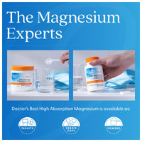 Thumbnail for Doctor's Best High Absorption Magnesium Glycinate Lysinate Supplement for Sleep Support - Chelated Magnesium Tablets for Women & Men, 200mg per Serving, Supports Calm & Relaxation, Vegan - 240 Count
