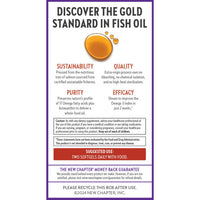 Thumbnail for New Chapter Wholemega Fish Oil Supplement - 2000mg per Serving, Clinically Proven Wild Alaskan Salmon Oil with Omega-3 + Vitamin D3 + Astaxanthin, 120 Softgels