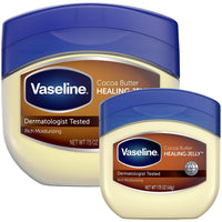 Thumbnail for Vaseline Cocoa Butter Healing Jelly Variety Pack, 2 Sizes (7.5 Oz & 1.75 Oz) – Rich Moisturizing Ointment, Protectant & Moisturizer for Dry Skin