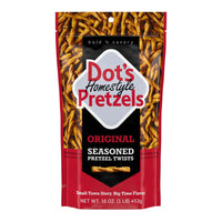 Thumbnail for Dot's Pretzels Original Seasoned Pretzel Twist Snack, 16oz Grocery Sized Bag