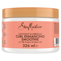 Thumbnail for SheaMoisture Coconut & Hibiscus Curl Enhancer no silicones or sulphates smoothie for thick, curly hair 326 ml