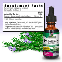 Thumbnail for Nature's Answer Rosemary Leaf with Organic Alcohol, 1-Fluid Ounce