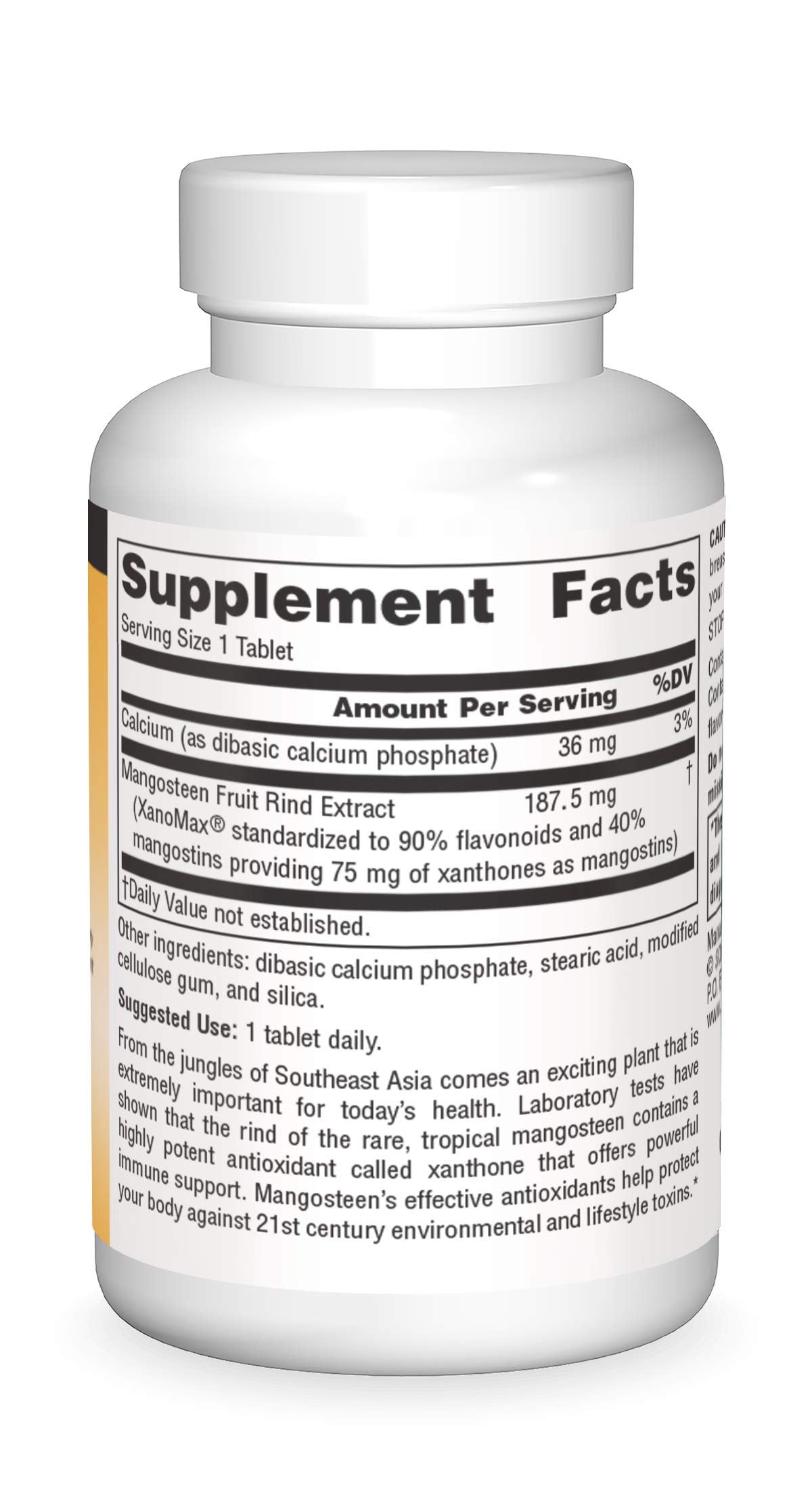 Source Naturals Mangosteen, Antioxidant and Immune Support*, 75 mg Xanthones - 60 Tablets