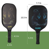 Thumbnail for OLANNY Pickle Ball Raquette Set of 4 Lightweight Pickleball Paddle Set Premium Comfort Grip Polymer Honeycomb Core Set of Four Paddles,4 Replacement Soft Grip,4 Balls & Drawstring Bag