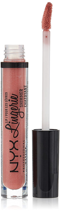 Thumbnail for NYX PROFESSIONAL MAKEUP Lip Lingerie Shimmer, Lip Gloss - Euro Trash, Dark Pink-Brown
