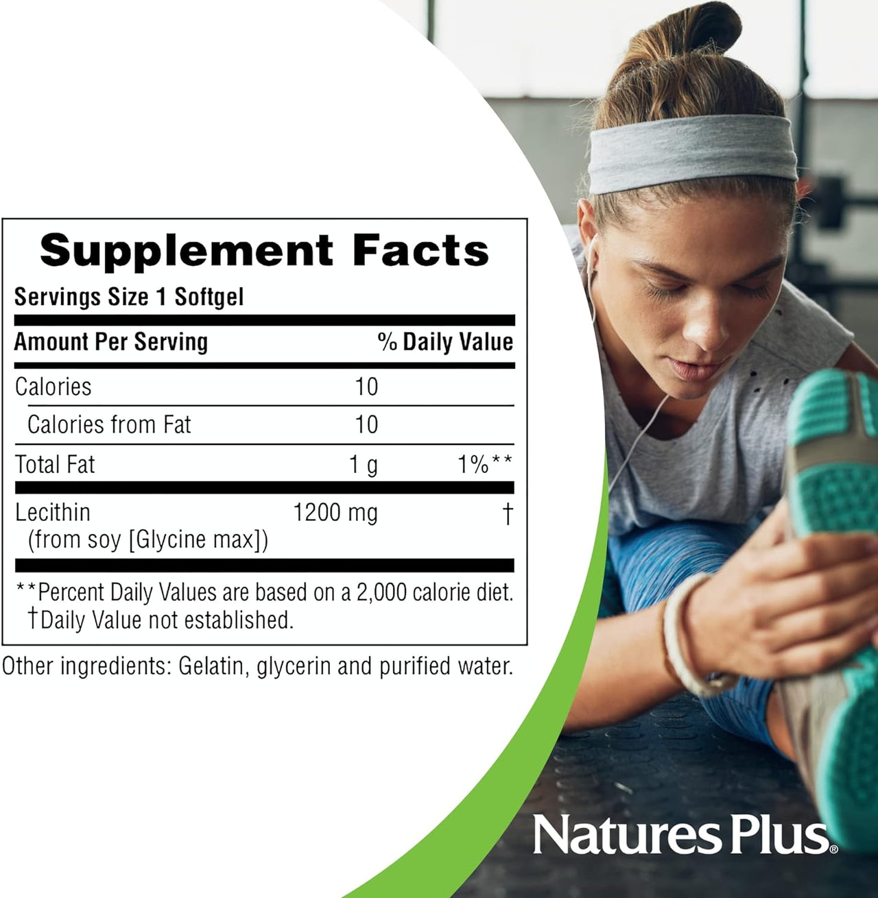 NaturesPlus Lecithin 1200 mg Softgels