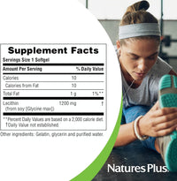 Thumbnail for NaturesPlus Lecithin 1200 mg Softgels