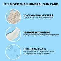 Thumbnail for La Roche-Posay Anthelios 100% Mineral Sunscreen Moisturizer with Hyaluronic Acid, Broad Spectrum SPF 30 Face Sunscreen with Zinc Oxide & Titanium Dioxide, 1.7 fl. oz.