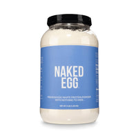 Thumbnail for Naked 3LB Non-GMO Egg White Protein Supplement Powder, Unflavored, No Additives, Paleo, Dairy Free, Gluten Free, Soy Free – 25g Protein, 44 Servings, 3 pounds