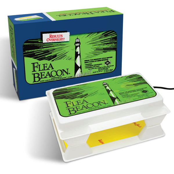 Happy Jack Flea Beacon Kill Fleas in House, Attracts, Traps Indoor Bugs, Breaks Breeding Cycle Before Adults Lay Eggs, Safe, Fast, & Clean Way to Get Rid of Indoor Pests, Made in USA