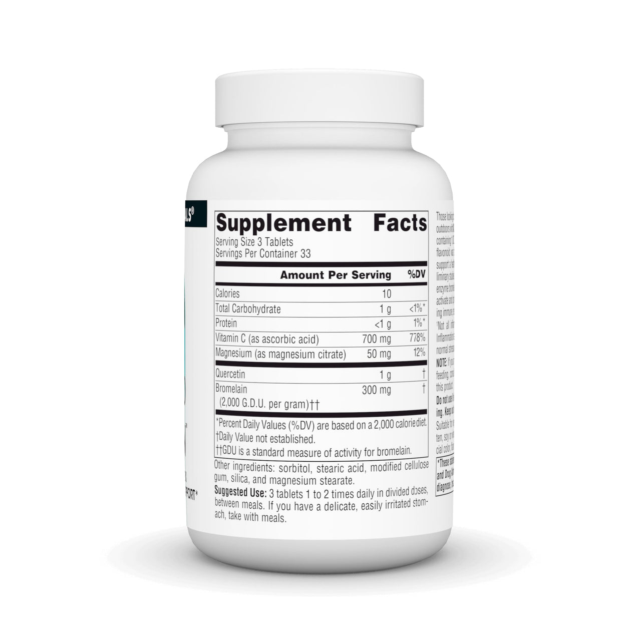 Source Naturals Activated Quercetin - Plant-Derived Bioflavonoid Complex - Seasonal & Immune Defense - 100 Tablets