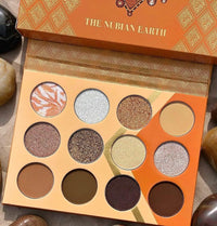 Thumbnail for Juvia's Place Nubian Earth Palette - Browns, and Tans - Matte and Shimmer Pressed Pigments - Flattering for All Skin Tones - Shine Brown, White, Brown Palette