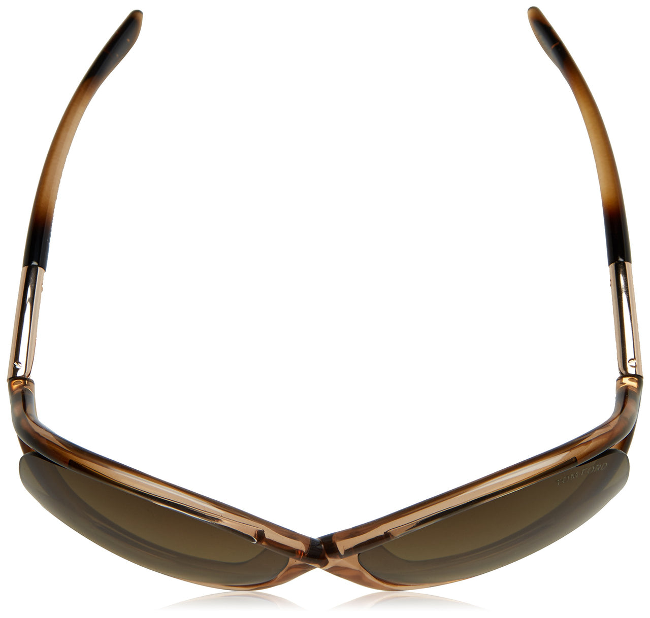 Tom Ford Authentic Sunglasses: Whitney TF9, Shiny Transparent Rose / Gradient Brown Lenses, 64/14/110