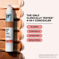 Thumbnail for IT Cosmetics Do It All Radiant Concealer ­­– Makeup Concealer – Hydrate & Brighten – Creaseless Medium Coverage & Radiant Finish ­­– Niacinamide & Hyaluronic Acid - Medium Tan Warm, 0.2 Fl Oz