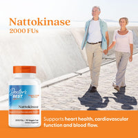 Thumbnail for Doctors Best Nattokinase, 2000 Fus, Supports Cardiovascular Health, Non-GMO, Vegan 90 Veggie Caps